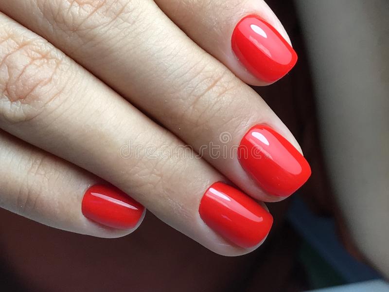 Fiery Red nails