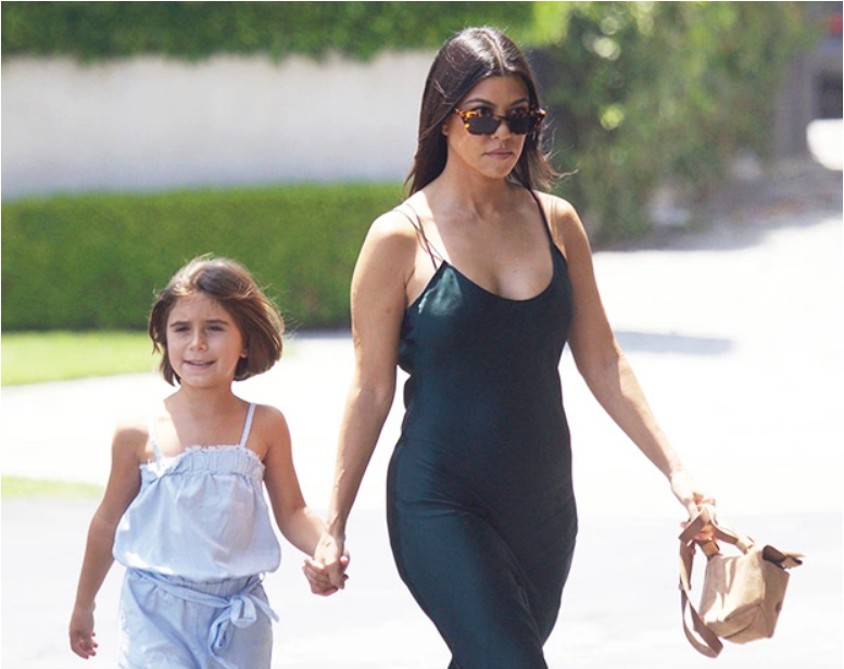 Penelope Disick and Kourtney Kardashian