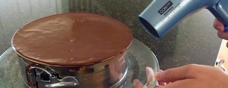 Why are people using hairdryers while baking a cake?