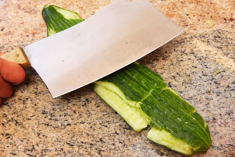 crushing a cucumber