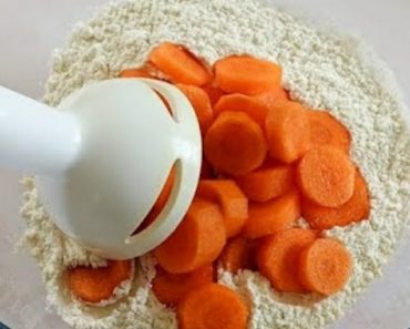 Mix the carrot with the flour for a Suprising Result!