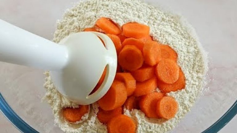 Mix the carrot with the flour for a Suprising Result!