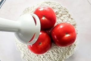 Mix the tomato with the flour for a Suprising Result!